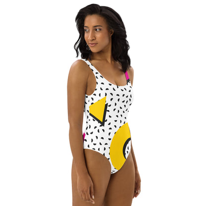 One-Piece Swimsuit (White)