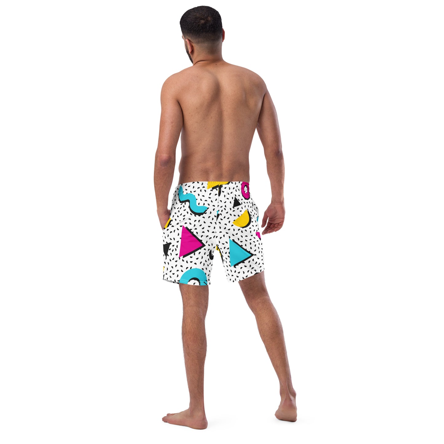 Men's Swim Trunks (White)